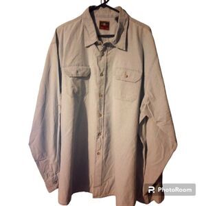 Wrangler long sleeve chambray button down shirt